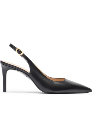 Stuart Weitzman Schoenen, Dames, Zwart, 36 1/2 EU, Power Slingback 75