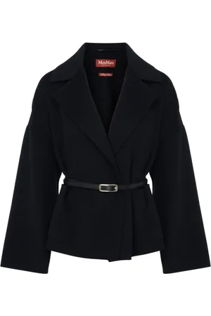 Max Mara Jassen, Dames, Zwart, M, Wol, Blasy Blazer