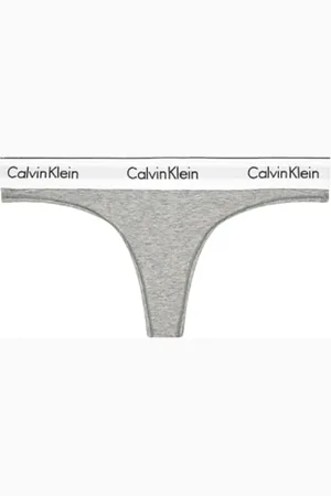 Calvin Klein Ondergoed, Dames, Grijs, L, Katoen, Modern Cotton String