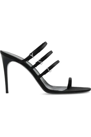 Saint Laurent Schoenen, Dames, Zwart, 37 EU, Satijn, Hakmuiltjes