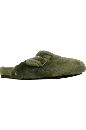 Birkenstock Schoenen, Heren, Groen, 44 EU, Shearling Clog Pantoffels in Groen