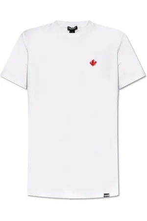 Dsquared2 Tops, Dames, Wit, XL, Katoen, T-shirt uit de `Underwear` collectie