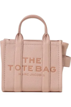 Marc Jacobs Tassen, Dames, Roze, ONE Size, Leer, Blauwe Leren Mini Tote Handtas