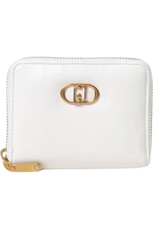 Liu Jo Accessoires, Dames, Wit, ONE Size, Witte Gewatteerde Portemonnee met Drukknoopsluiting