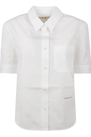 Marni Blouses & Shirts, Dames, Wit, S, Stijlvolle Overhemden Collectie