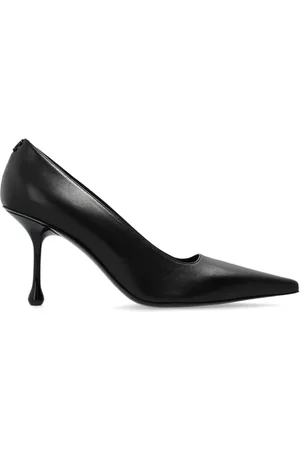 Jimmy Choo Schoenen, Dames, Zwart, 37 EU, Leer, High Heels `Ixia`
