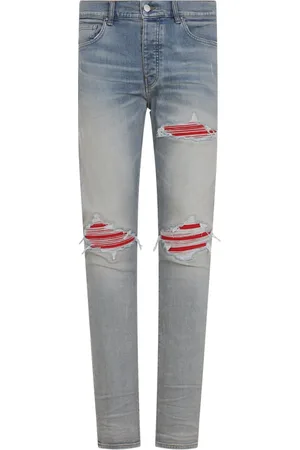 AMIRI Jeans, Heren, Blauw, W33, Denim, Stijlvolle Denim Jeans