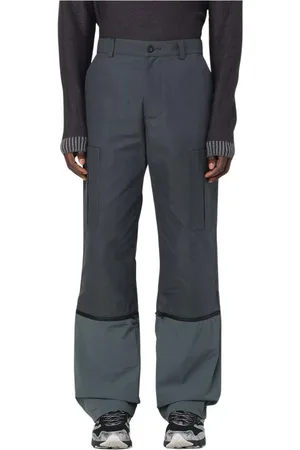 GR10K Broeken, Heren, Blauw, L, Katoen, Omkeerbare Cargo Broek Multicolor