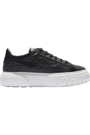 Casadei Schoenen, Dames, Zwart, 36 EU, Off-Road Geïnspireerde Sneakers