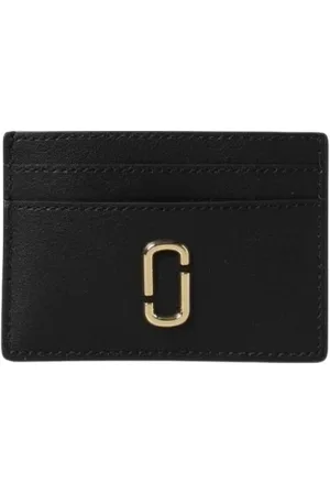 Marc Jacobs Accessoires, Dames, Zwart, ONE Size, Leer, Leren Kaarthouder Portemonnee