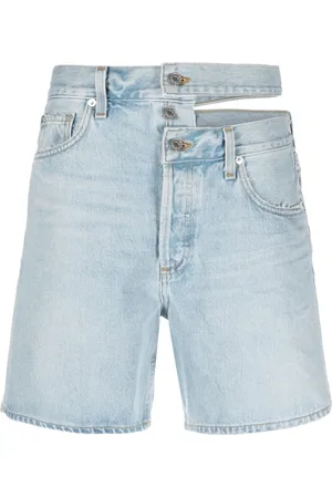 AGOLDE Korte broeken, Dames, Blauw, W29, Denim, Denim Shorts