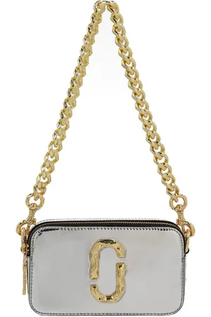 Marc Jacobs Tassen, Dames, Grijs, ONE Size, Leer, The Snapshot Bag