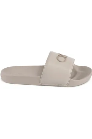 Calvin Klein Schoenen, Dames, , 39 EU, Polyester, Polyester Slide Sandalen
