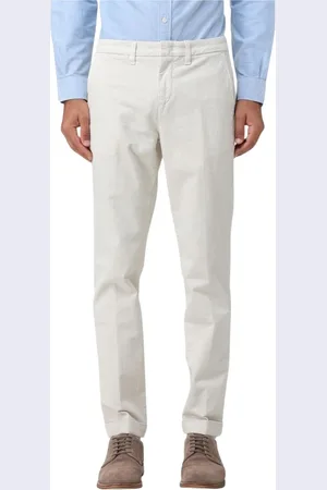FAY Broeken, Heren, Wit, W40, Klassieke Pasvorm Blauwe Broek Mannen