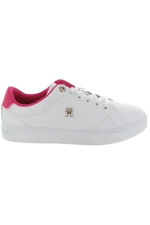 Tommy Hilfiger Schoenen, Dames, Wit, 39 EU, Verhoogde Sneaker Corporate Vulc