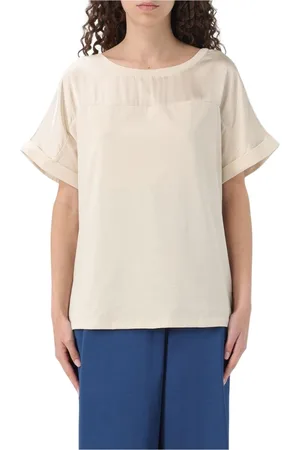 Liu Jo Blouses & Shirts, Dames, , L, Elegant Satin Yoke Top