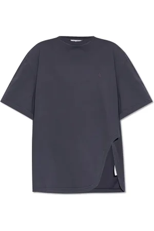 The Attico Tops, Dames, Paars, S, Katoen, Logo T-shirt