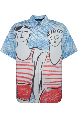 Msgm Overhemden, Heren, Veelkleurig, L, Katoen, Kleurrijke Katoenen T-shirts en Polo