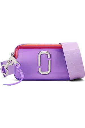 Marc Jacobs Tassen, Dames, Paars, ONE Size, Paarse Transparante Schoudertas