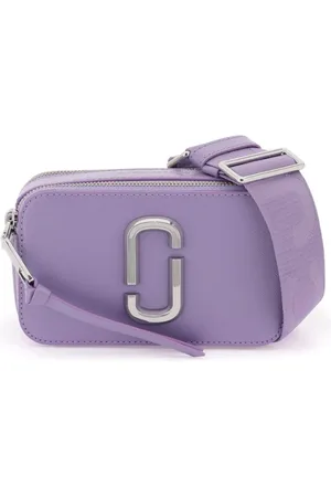 Marc Jacobs Tassen, Dames, Paars, ONE Size, Leer, Viola Bloemenprint Crossbody Tas