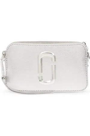 Marc Jacobs Tassen, Dames, Grijs, ONE Size, Leer, ‘The Snapshot’ schoudertas