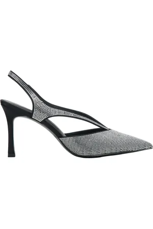 Estro Schoenen, Dames, Veelkleurig, 38 EU, Leer, Sandalen met strassversiering