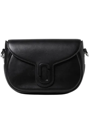 Marc Jacobs Tassen, Dames, Zwart, ONE Size, Zwarte Leren Crossbody Tas