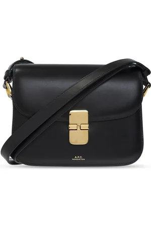 A.P.C. Tassen, Dames, Zwart, ONE Size, Leer, Grace Kleine schoudertas