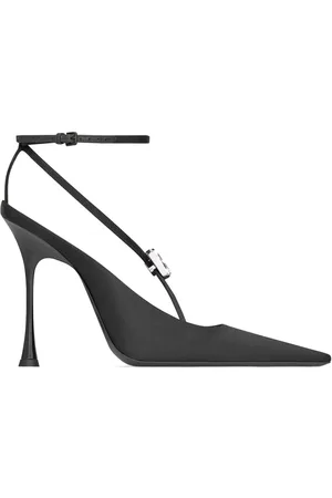 Saint Laurent Schoenen, Dames, Zwart, 37 EU, Leer, Elegante Zwarte Pumps