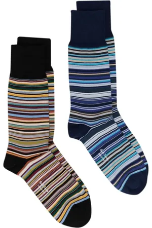 Paul Smith Ondergoed, unisex, Veelkleurig, ONE Size, Katoen, Signature Stripe Sokken