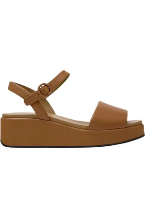 Camper Schoenen, Dames, Bruin, 40 EU, Bruine Platform Sandaal voor Vrouwen
