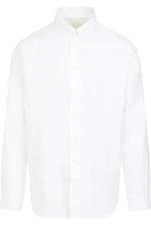 Givenchy Overhemden, Heren, Wit, 2Xl, Katoen, Wit katoenen overhemd met 4G-logo