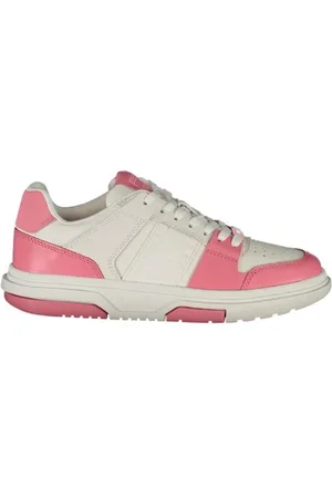 Tommy Hilfiger Schoenen, Dames, Roze, 36 EU, Polyester, Roze polyester sneakers voor vrouwen