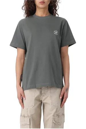 Daily paper Tops, Dames, Groen, S, Katoen, Groene relaxte pasvorm T-shirt