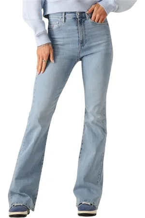 Tommy Hilfiger Jeans, Dames, Blauw, W30 L32, Denim, Flared Jeans Sylvia Hgh Flr