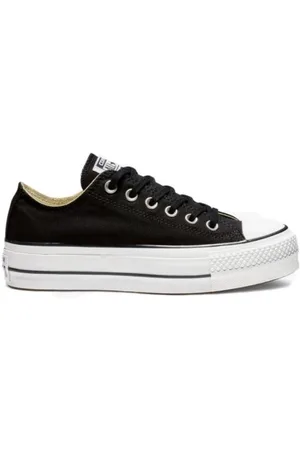 Converse Schoenen, Dames, Zwart, 36 1/2 EU, Wol, Chuck Platform Sneakers