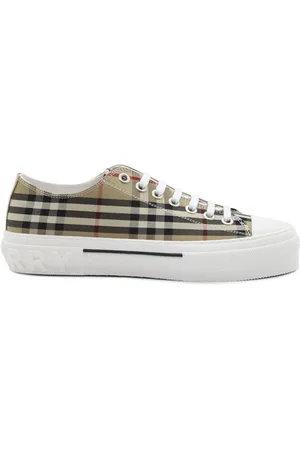 Burberry Schoenen, Heren, , 45 EU, Katoen, Vintage Check Sneakers