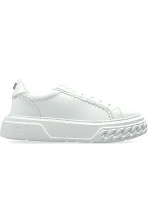 Casadei Schoenen, Dames, Wit, 36 EU, Leer, Sportschoenen met applicaties