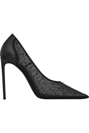 Saint Laurent Schoenen, Dames, Zwart, 39 EU, Leer, Pumps