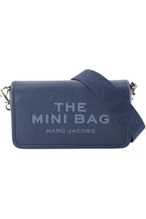 Marc Jacobs Tassen, Dames, Blauw, ONE Size, Leer, Blauwe Zee Crossbody Tas met Klep