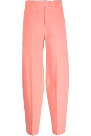 The Attico Broeken, Dames, Roze, 2Xs, Polyester, Jagger Tapered Broek