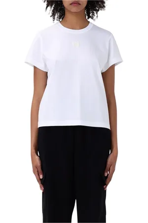 Alexander Wang Tops, Dames, Wit, L, Katoen, Wit Logo Tee