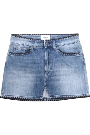 Dondup Rokken, Dames, Blauw, W29, Denim, Denim rok gemaakt in Italië