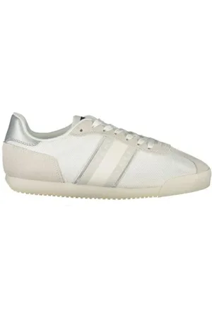 Tommy Hilfiger Schoenen, Dames, Wit, 41 EU, Polyester, Witte Polyester Sneaker voor Vrouwen