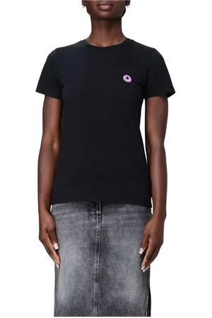 save the duck Tops, Dames, Zwart, S, Grafisch Print T-shirt
