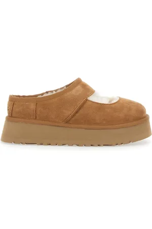 UGG Schoenen, Dames, Bruin, 41 EU, Suède, Bruine Mary Jane Cut-Out Muiltjes