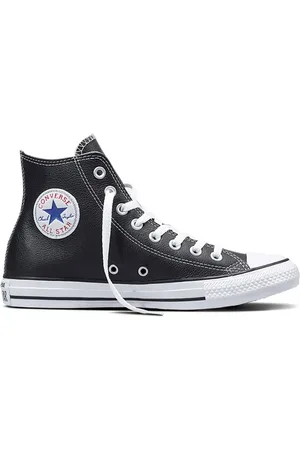 Converse Schoenen, Dames, Zwart, 39 EU, Zwarte Casual High-Top Sneakers oor Dames