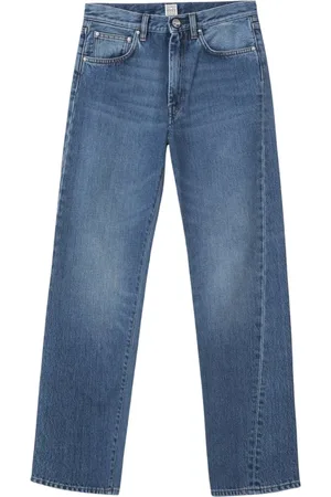 Totême Jeans, Dames, Blauw, W27, Denim, Twisted Seam Denim Broek