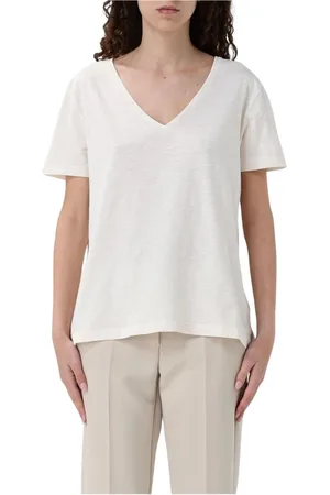 Woolrich Tops, Dames, , S, Gele Crew Neck T-Shirt