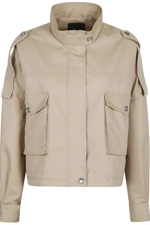 Pinko Jassen, Dames, , XS, Stijlvolle Caban Jas